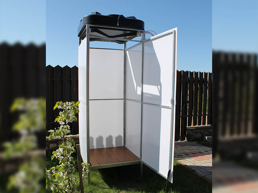 Фото душа для дачи без тамбура